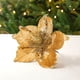 thumbnail image 5 of Flor de Navidad dorada de alta gama Simulación Árbol de Navidad Decoración Flor Lentejuelas Franela Decoración, 5 of 5