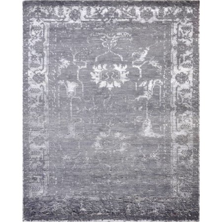 Silky Fusion - Pasargad Fusion Collection Hand-Knotted Silk and Wool Area Rug