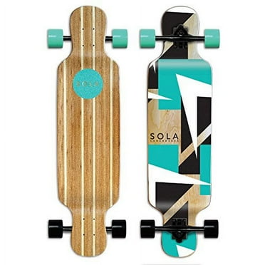 Sola Bamboo Premium Graphic Design Complete Longboard Skateboard 36 To 38 Inch (Future), Gcsl099