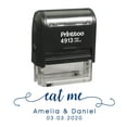 thumbnail image 1 of Printtoo Personalized Blue Self Inking Eat Me Wedding Favor Stamp Custom Rubber Stamper-58 x 22 mm, 1 of 6