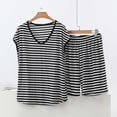 thumbnail image 2 of mihongmao Summer Outfits Comfy Sets for Women Clothing Fashion Women Sleeveless V-Neck Short Casual Pullover Comfy Set Dark Gray 3X, 2 of 5