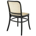 thumbnail image 6 of Modway Winona 18.5" Wood & Rattan Dining Side Chair in Black & Natural, 6 of 9