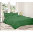 thumbnail image 5 of Royale Linens Hunter Green Duvet Cover Queen Size- Queen Duvet Cover Set - 3 Piece Double Brushed Queen Duvet Covers with Zipper Closure, 1 Duvet Cover 90x90 inche & 2 Pillow Sham (Queen, HunterGreen), 5 of 8