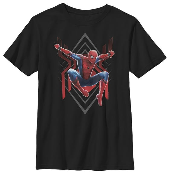 Boy's Marvel Spider-Man: Far From Home Diamond Graphic Tee Black Small