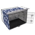 thumbnail image 6 of Nautical Dog Crate Cover, Sketch Pattern of Sea Corals in Various Shapes, Easy to Use Pet Kennel Cover Small Dogs Puppies Kittens, 7 Sizes, Lavender Ceil Blue, by Ambesonne, 6 of 6