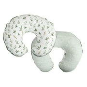 Boppy Organic Cotton Pillow Cover, Green Little Leaves, Fits Original Support Boppy, Cover Only