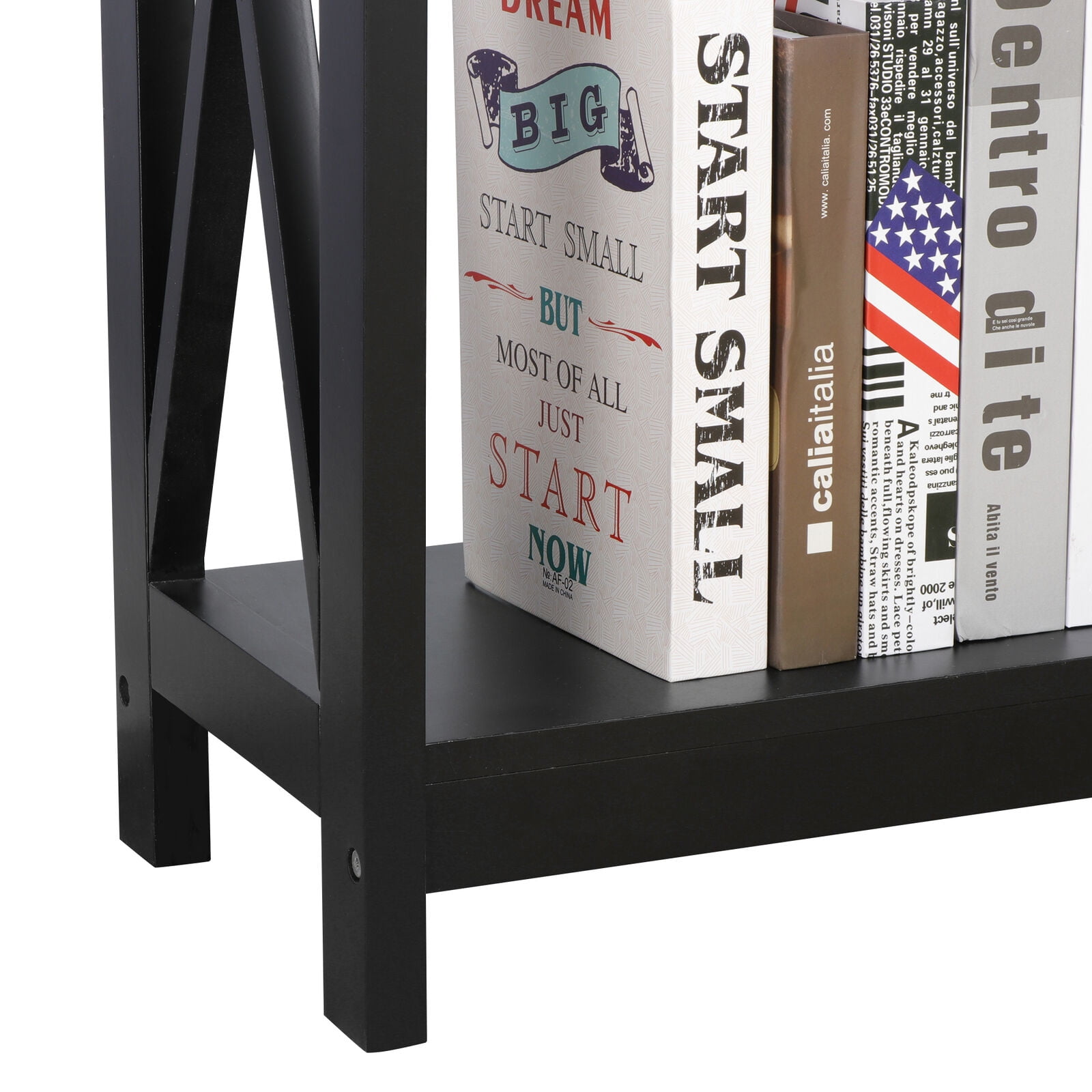 ZENSTYLE Console Table Entryway Simple Style Wood Side Display Black