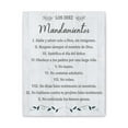 thumbnail image 3 of Los Diez Mandamientos 10 Commandments Wood Spanish Portrait Christian Wall Art Bible Print Ready to Hang, 3 of 13
