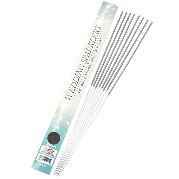 72pc Wedding Sparklers, 20in, 9 Packages of 8 Sparklers