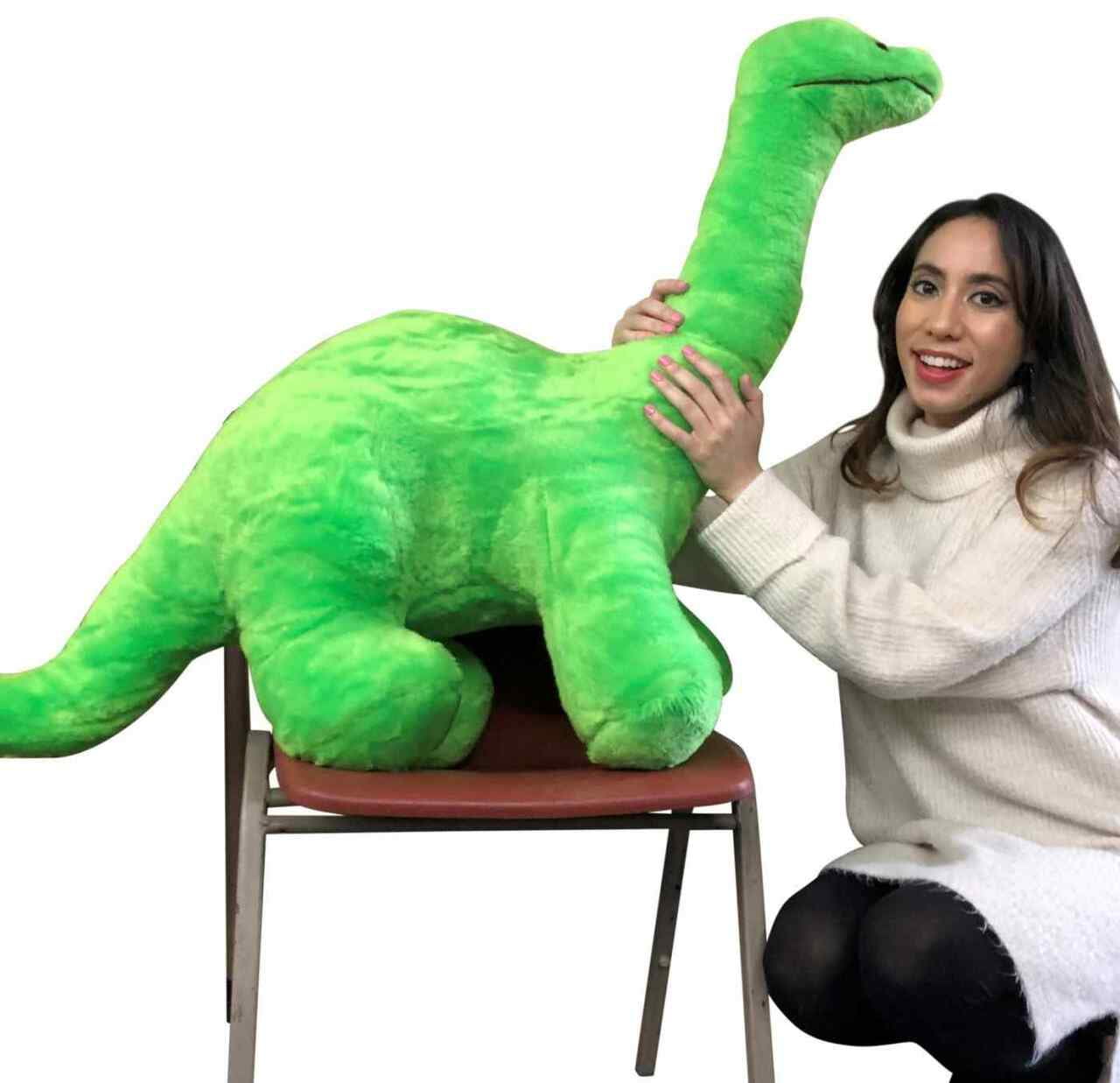 giant stuffed brontosaurus