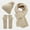 Beige, variant on ZSQDM Scarf Gloves Hat Set for Teen Girls Women or Men Autumn Winter Warm Hat Scarf Gloves Three Pieces beanie for Women Hat Rack Scarf Hat or Gloves Tattoo Ink Caps