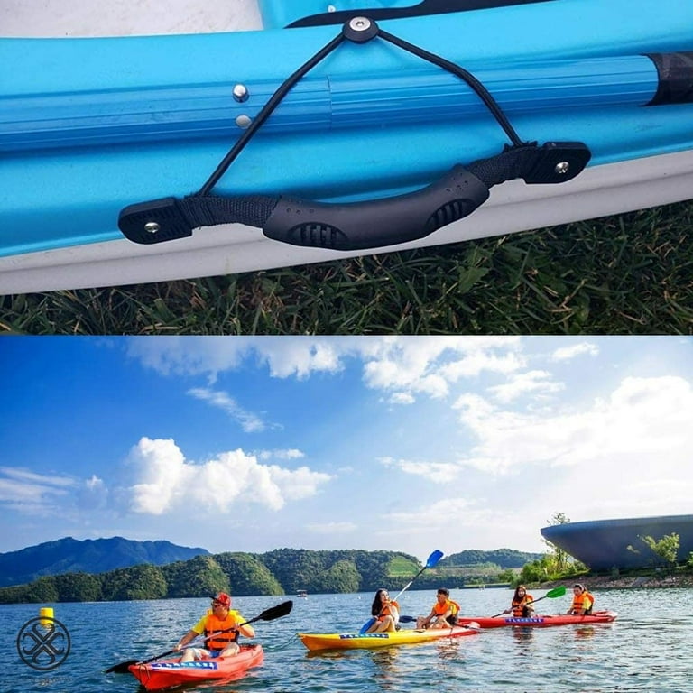Kayak Paddle Handles with Bungee Canoe Side Mount Carry Handle
