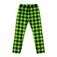 thumbnail image 4 of Dwelliawo Halloween Pajama Pants 2025 Lounge Cute Plaid Lounge Pants Checkered Comfy Matching Pajama Pants Christmas Drawstring Bottoms Green 2XL, 4 of 6