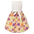 thumbnail image 2 of Richie House Girls' Colorful Floral Bubble Dress with Rosette Accents RH0950, 2 of 2