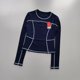 thumbnail image 5 of Traje de Yoga curvo de manga larga para mujer, Top corto deportivo adelgazante para entrenamiento, camiseta de secado rápido para correr y Fitness, 5 of 6