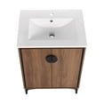thumbnail image 6 of 24'' Single Sink Vanity in Brown Color | Bathroom Organization with 2 Doors | Engineered Wood Construction | Easy to Install and Clean, 6 of 6