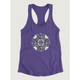 thumbnail image 3 of Butterfly Mandala I Racerback Tank Women -Jennifer Paxton Parker Designs, Female x-Large, 3 of 4