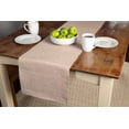 thumbnail image 2 of Mainstays Ribbed Chambray Table Runner, 13 in x 72 in, Cotton Polyester Blend, Tan, 1 Piece, 2 of 6