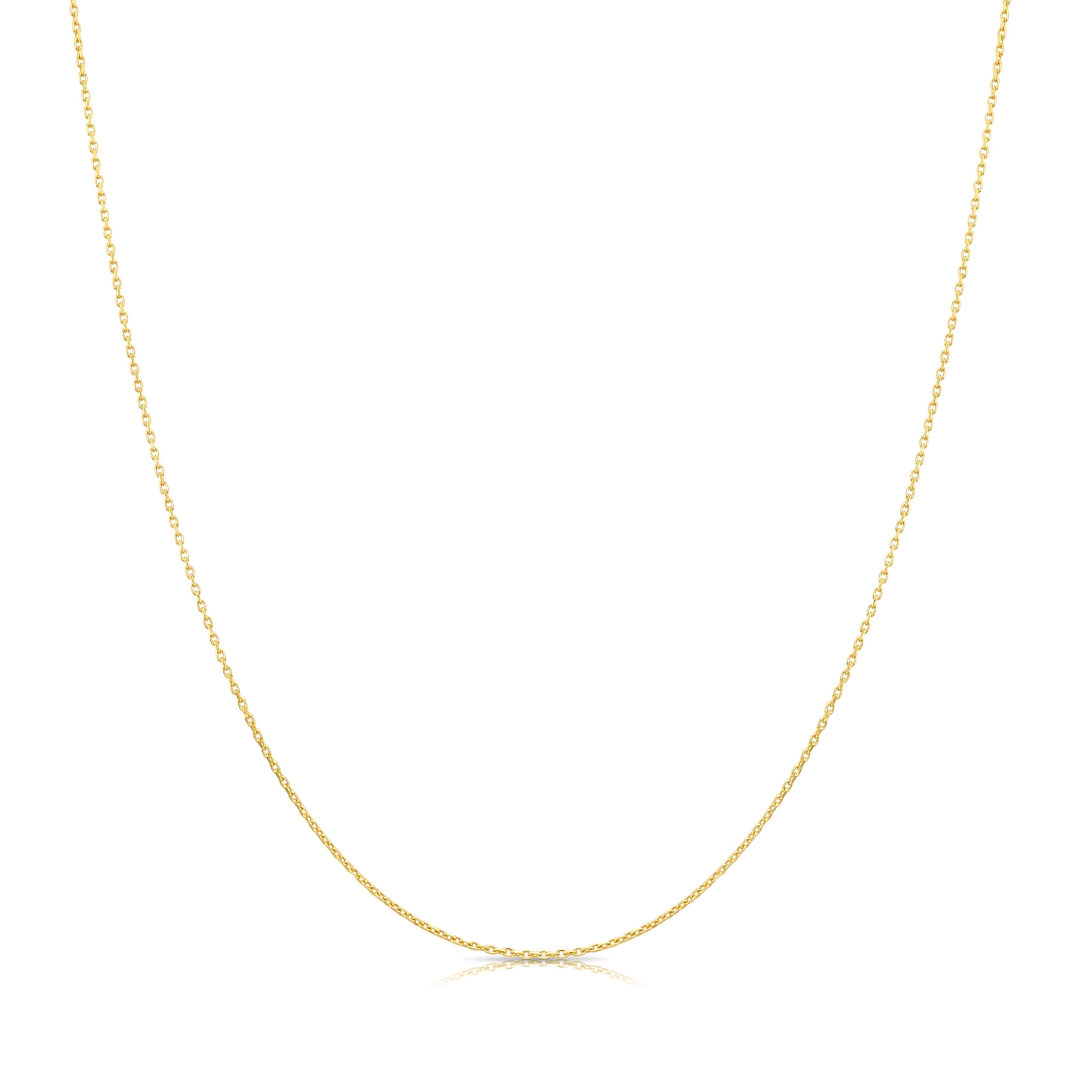 Tilo Jewelry 14K Yellow Gold Butterfly Openwork Pendant Charm Necklace for Women & Unisex | 18 Inch Cable Chain