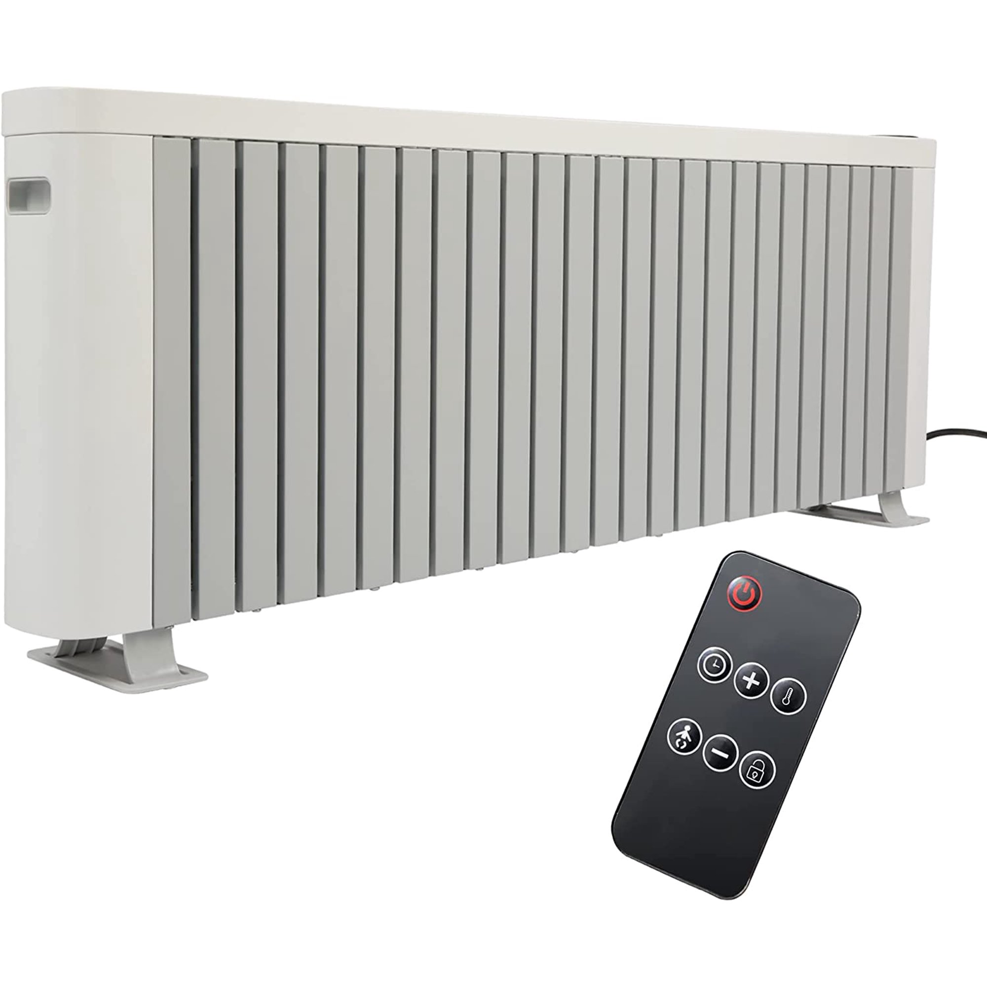Electric Baseboard Heater with Thermostat for Indoor Use, Energy Efficient  Convection Heater Remote Control, Overheating u0026 Tip-Over Protection, Safe  and Quiet for Bedroom - Walmart.com
