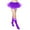Purple, variant on Tutu Skirts And Socks for Women Adults Fluffy Dance Ballet Bubble Skirt Puffy Elastic Tulle Short Skirts Halloween Christmas Costume