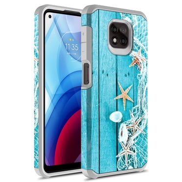 For Motorola Moto G Power (2021) Hybrid Armor Case With Tempered Glass Screen Protector