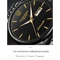 thumbnail image 3 of GUANQIN Men Analog Fashion Business Automatic Self-Winding Mechanical Stainless Steel/Leather Band Wrist Watch Date Luminous, 3 of 4