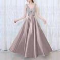 thumbnail image 2 of Ketyyh-chn99 Evening Gowns for Women Formal Wedding Dress Formal Party Ball Gown Dress Ladies Elegant A-Line Evening Wedding Party Dresses Beige,L, 2 of 4