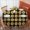 Sunflower And Grid, variant on Sunflower and Bud Black Pattern Round Tablecloth 70"x70", Wrinkle Resistant Wipeable Table Cover for Kitchen Dining Room Picnic Patio and Party