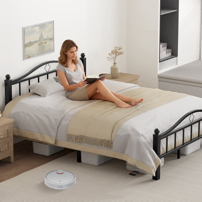 Kinsfook Queen Bed Frame, 1500 Lbs Capacity Headboard photo 2