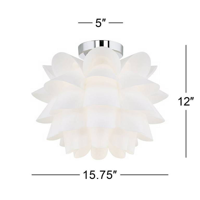 Possini white flower on sale ceiling light