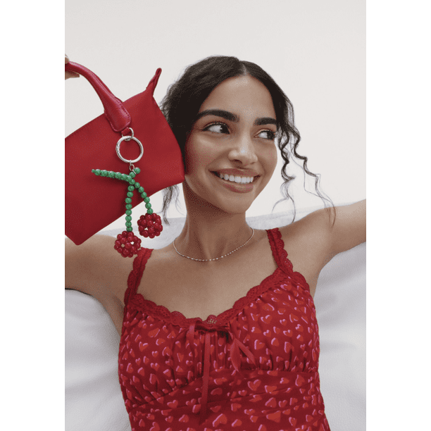 No Boundaries Women's Mini Tote Crossbody Bag, Red - Walmart