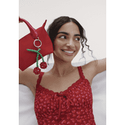 No Boundaries Womens Mini Tote Crossbody Bag, Red