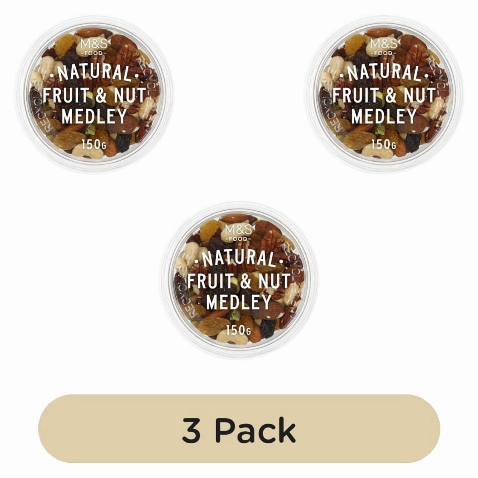 M&S Natural Fruit & Nut Medley 150g, British Import (Pack of 3)