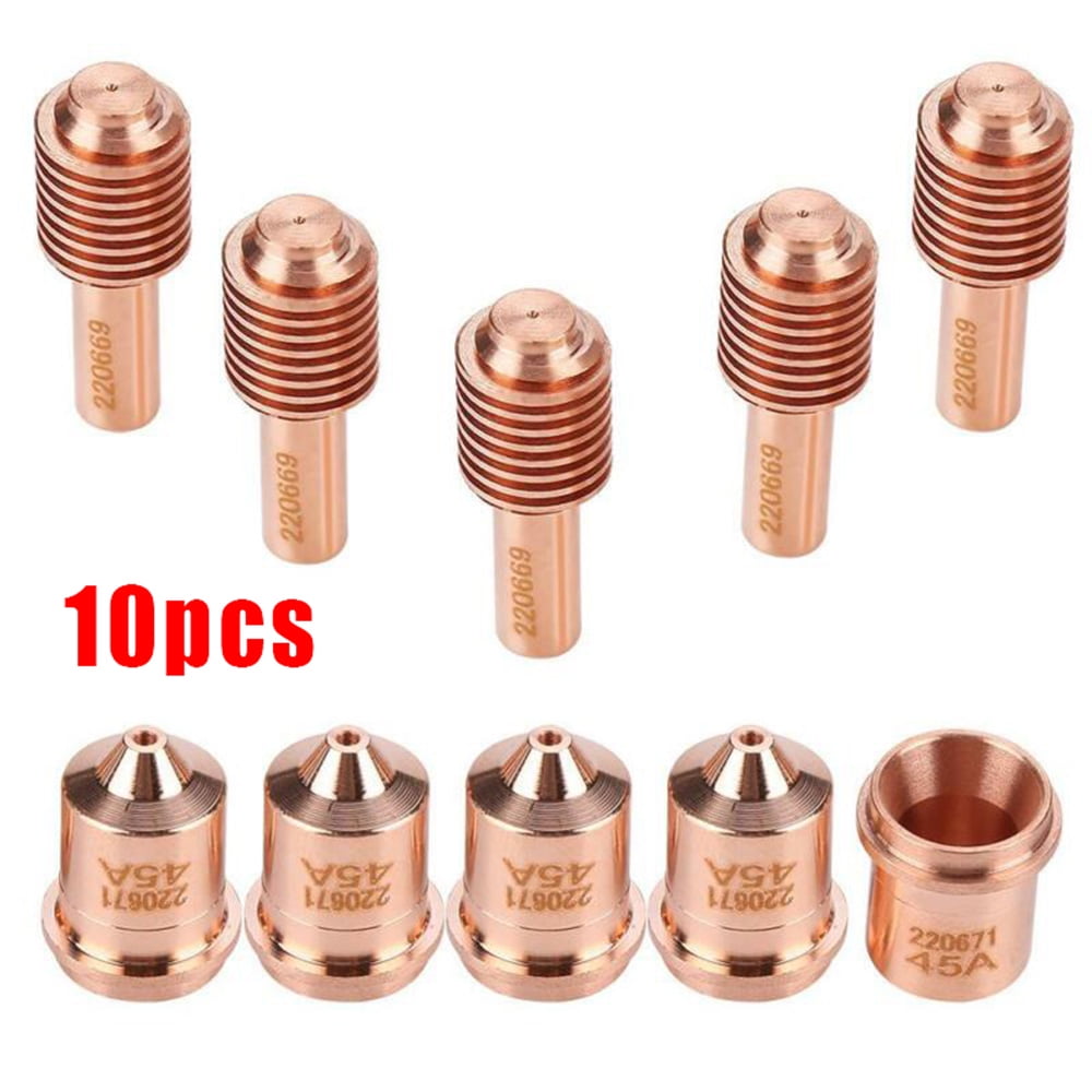 5pcs Electrode and Nozzle Tips Plasma Torch Consumable for MAX45 cutting machine 220669 220671