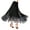 Black, variant on YM YOUMU Women Sequins Mesh Ruffle Ballroom Latin Dance Skirt Elastic Waist Long Swing Tiered Tango Salsa Waltz Dancewear