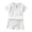 1-White62, variant on Byoo Little Boys Crinkle Gauze Outfits Solid Color Short Sleeve Button Tee Top Shorts Set Casual Soft Children Clothing Sets