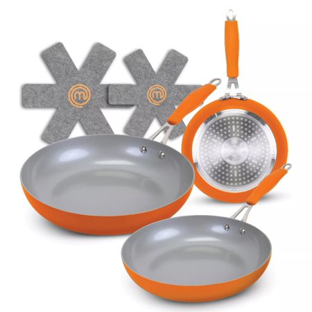 MasterChef MC3002 5 Pieces Champions Fry Pan Set Orange