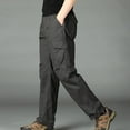 thumbnail image 4 of Xysaqa Men's Hiking Pants Casual Big & Tall Work Pants Outdoor Travel Camping Fishing Pants 2X 3X 4X 5X Clearance, 4 of 7
