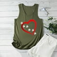 thumbnail image 4 of ALLLIST Womens Tops Clearance Under $10 Green Scoop Neck Floral Sleeveless Tank Tops Women's Tanks & Camis L, 4 of 6