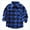 Blue, variant on Toddler Boy Girl Christmas Flannel Shirt Kid Baby Long Sleeve Button Down Plaid Shirts,Red,18-24 Months