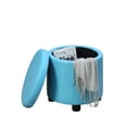 thumbnail image 5 of Convenience Concepts Designs4Comfort Round Accent Storage Ottoman, 5 of 5