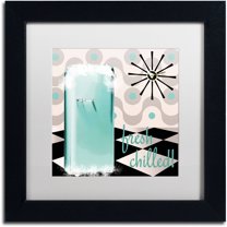 Trademark Fine Art "Fifties Kitchen II" Canvas Art by Color Bakery White Matte, Black Frame