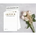 thumbnail image 4 of Inkdotpot Bridal Shower Games Advice For The Bride Set Of 50FloralMad Libs Game ActivityCards, 4 of 7
