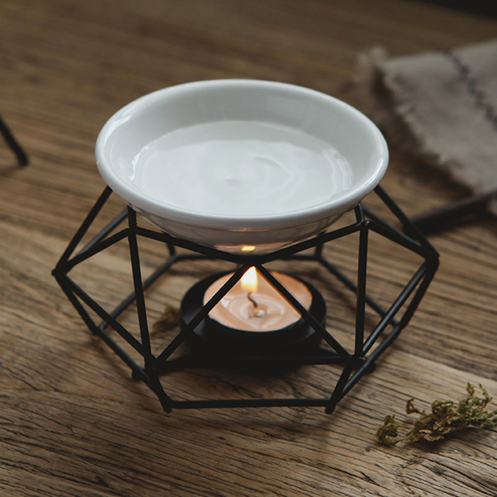 Iron Aromatherapy Aroma Oil Burners Glass Aroma Oil Lamp Gifts Crafts