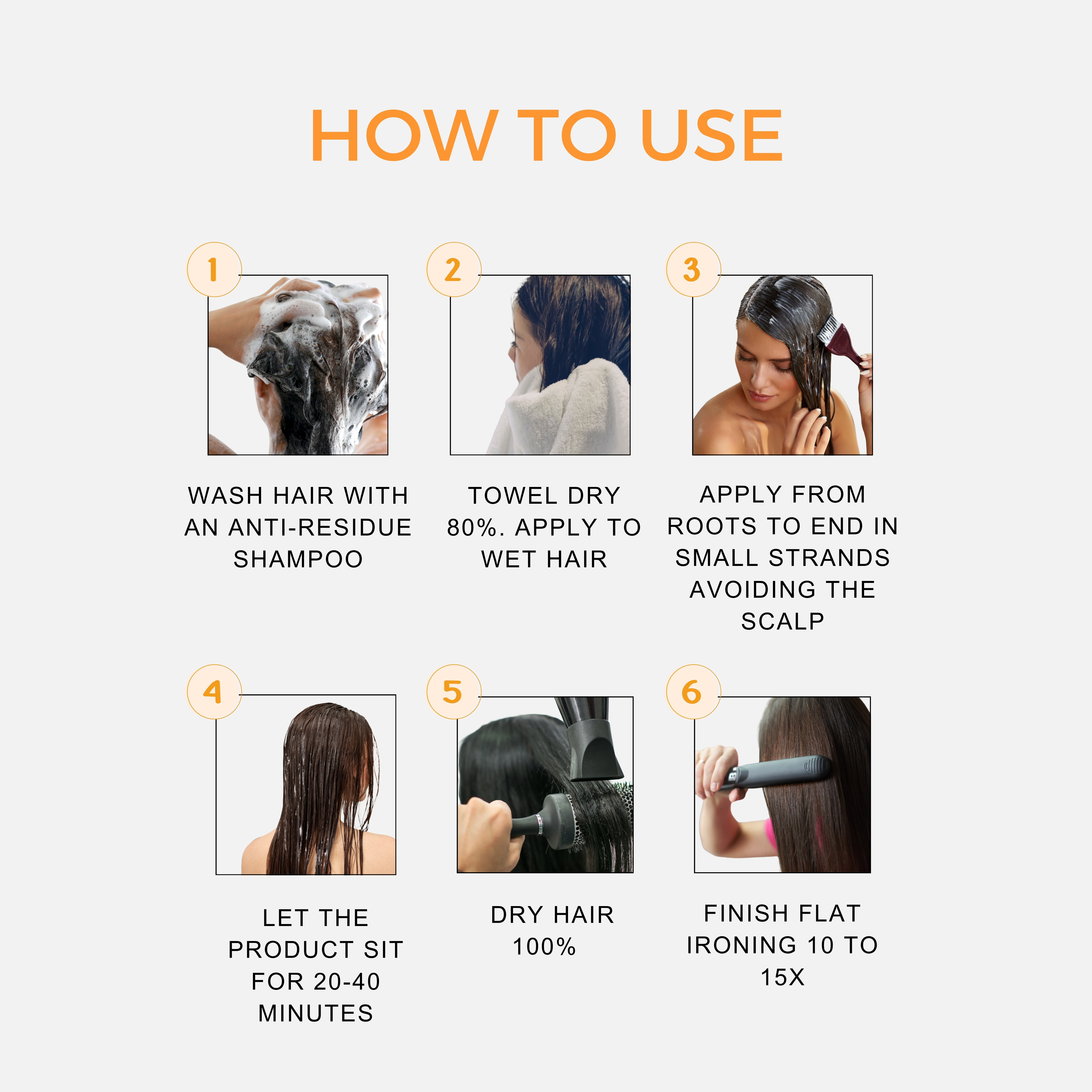 Kerazon Brazilian Hair BTX Smoothing Treatment Anti Frizz Hair Mask Volume Control For all Hair Types, Dry, Damaged Hair 8oz