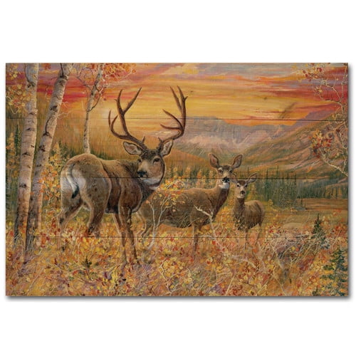 Wgi Gallery Dream Maker Mule Deer By Valeria Yost Painting Print Plaque Walmart Com Walmart Com