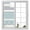 Blue, variant on Farm Fruits Window Privacy Film, Watermelon Lemons Peach Blue Grey Striped Static Cling UV Sun Blocking Heat Control Window Tint Day and Night, Non-Adhesive One Way Privacy Cover 17.7''x39.3''