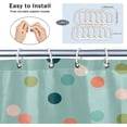 thumbnail image 4 of Colored Shape Dots Shower Curtain for Bathroom Shower Curtain Set with 12 Hooks Waterproof Fabric Bath Curtain for Bathtub Restroom Decor, 72 X 72 in, 4 of 6