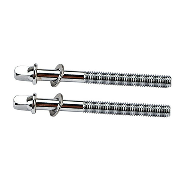 Wosthever Tornillos de tambor de 2 piezas Varillas de tensión de tambor antioxidantes resistentes al desgaste Tornillo de llave Accesorios para instrumentos musicales